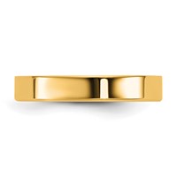 14K 3.5mm Yellow Gold Ltw Flat Band view 3