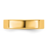 14K 4.5mm Yellow Gold Ltw Flat Band view 3