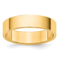 14K 4.5mm Yellow Gold Ltw Flat Band view 1