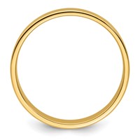 14K Yellow Gold 5mm Lightweight Flat Wedding Band view 2