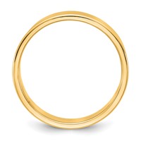 14K 5.5mm Yellow Gold Ltw Flat Band view 2