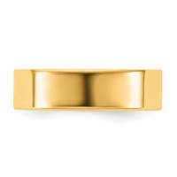 14K 5.5mm Yellow Gold Ltw Flat Band view 3