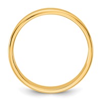 14K 6.5mm Yellow Gold Ltw Flat Band view 2