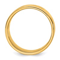 14K 9mm Yellow Gold Ltw Flat Band view 2