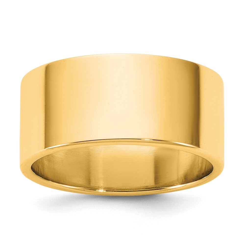 14K 9mm Yellow Gold Ltw Flat Band