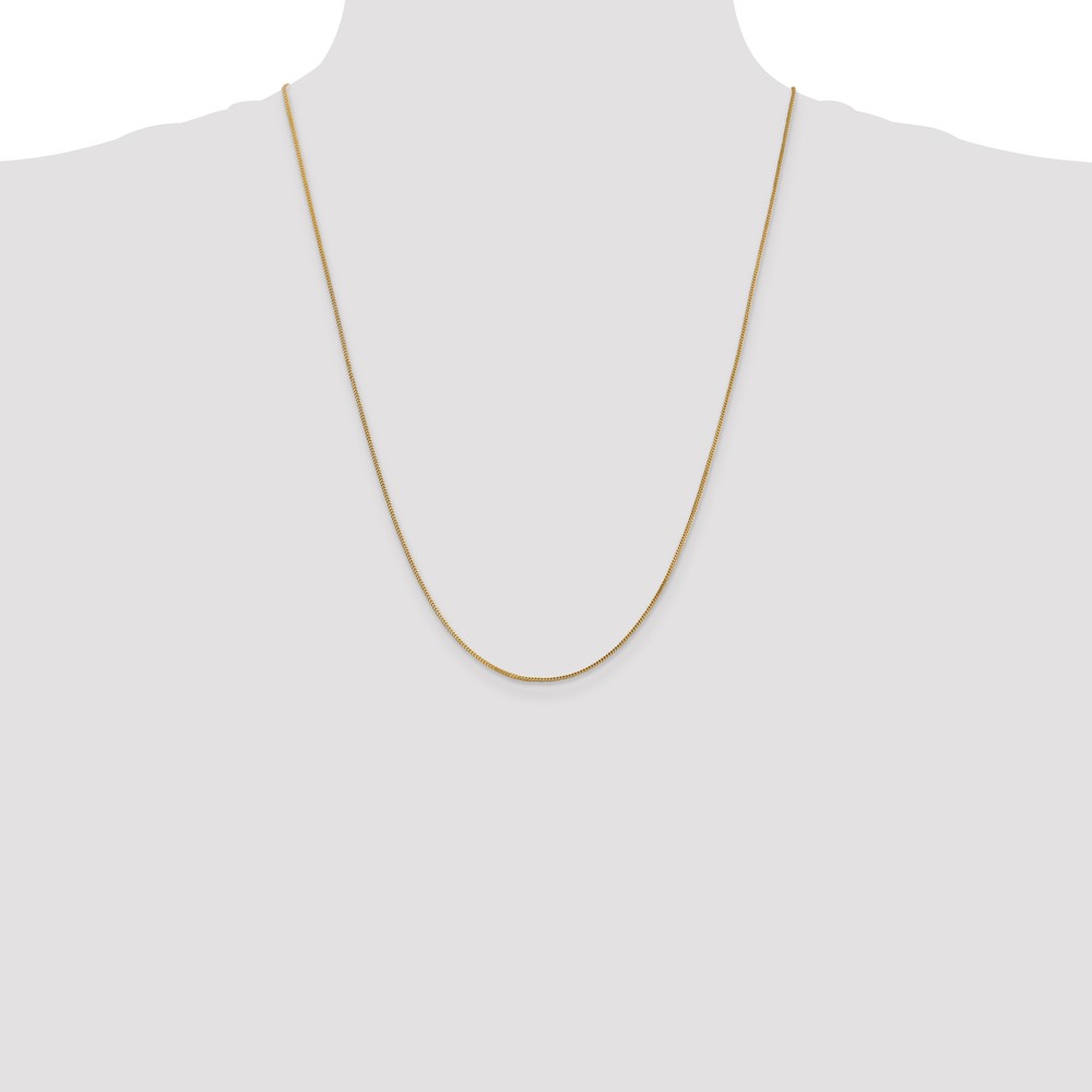 14K 24 inch .9mm Franco with Lobster Clasp Chain (FRA030-24)