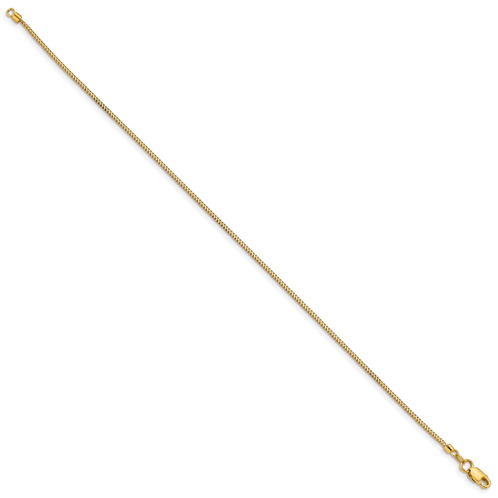 14K 7 inch .9mm Franco with Lobster Clasp Bracelet (FRA030-7)