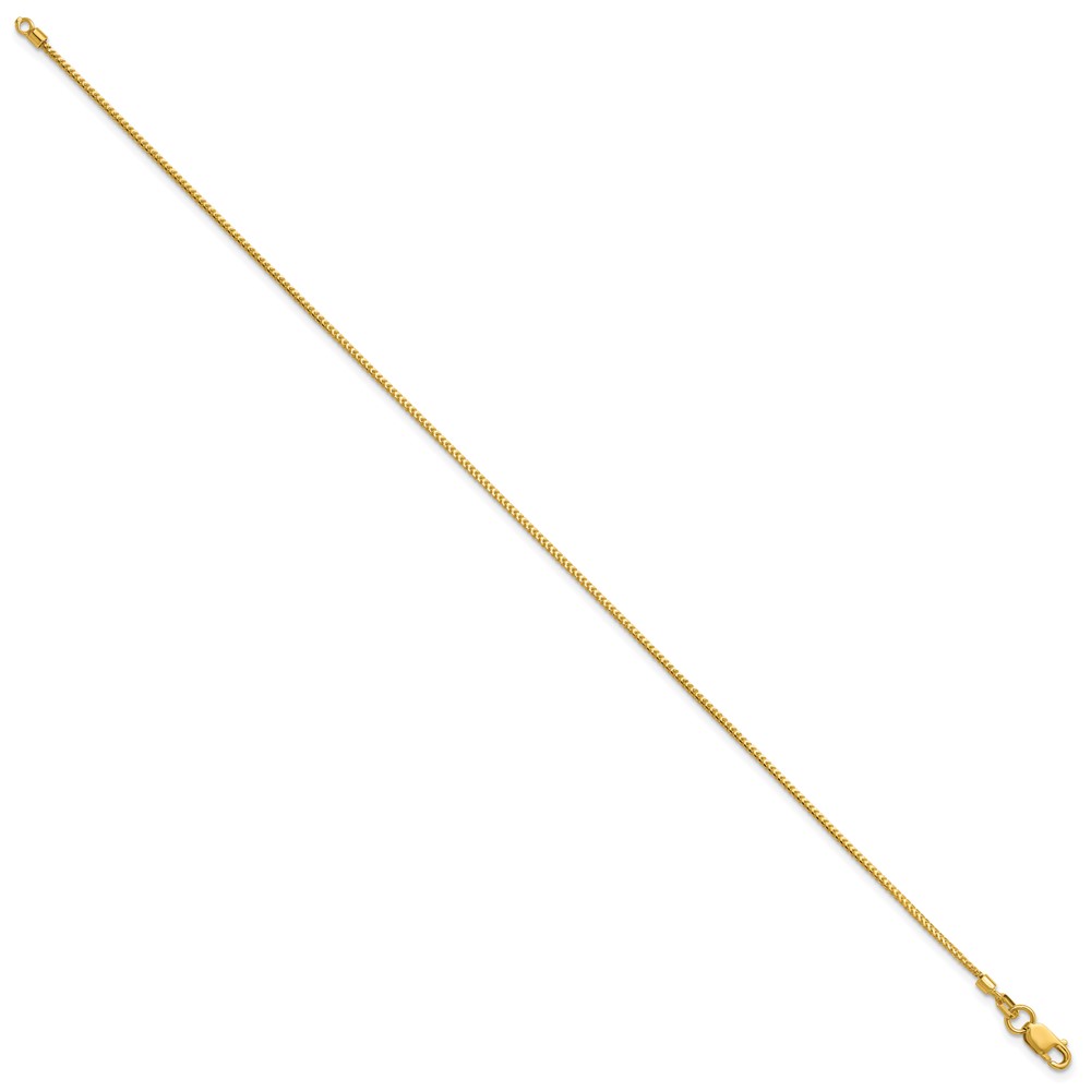 14K 8 inch .9mm Franco with Lobster Clasp Bracelet (FRA030-8)