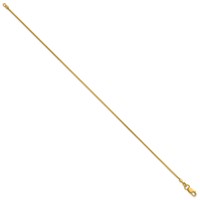 14K.9mm Yellow Gold Franco Bracelet with Lobster Clasp, 7" view 2
