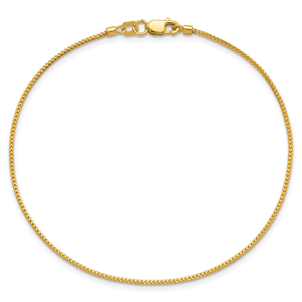 14K 8 inch .9mm Franco with Lobster Clasp Bracelet (FRA030-8)
