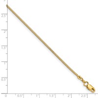 14K.9mm Yellow Gold Franco Bracelet with Lobster Clasp, 7" view 4