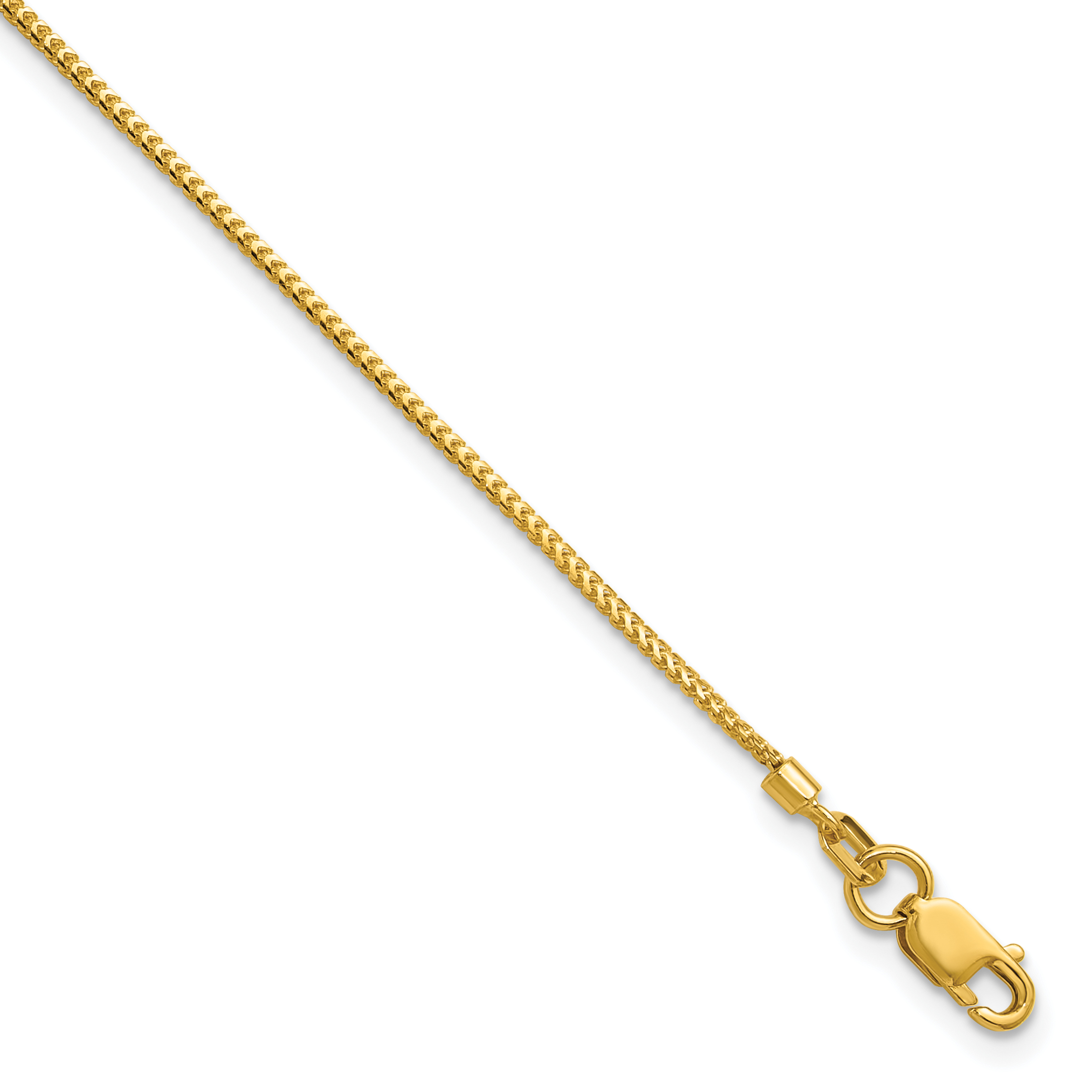 14K 7 inch .9mm Franco with Lobster Clasp Bracelet (FRA030-7)
