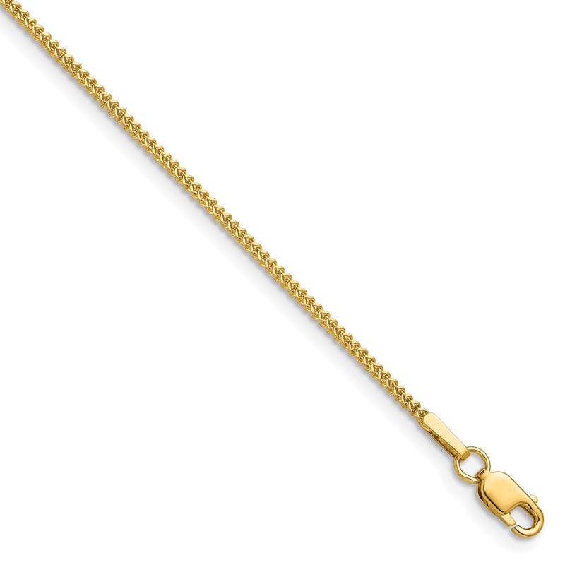 14K 16 inch .9mm Franco with Lobster Clasp Chain
