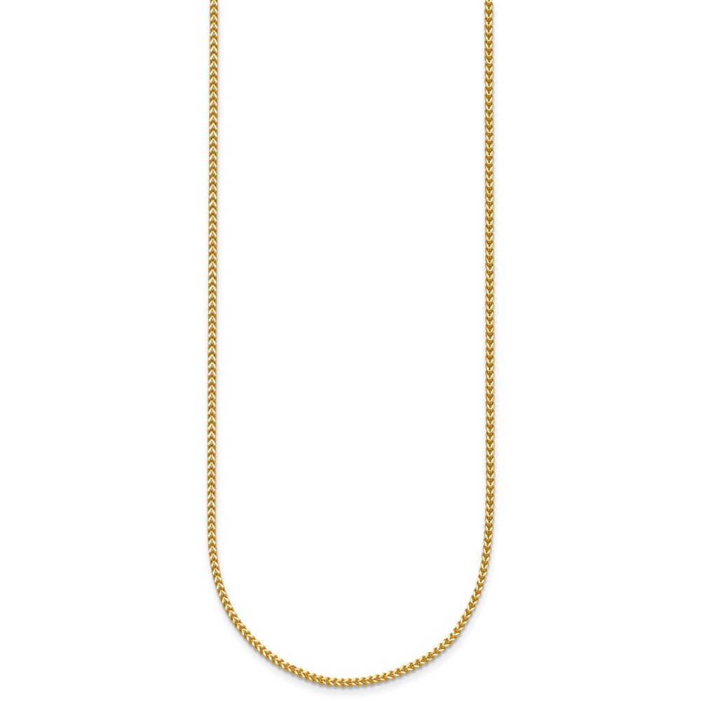 14K 16 inch 1mm Franco with Lobster Clasp Chain (FRA035-16)