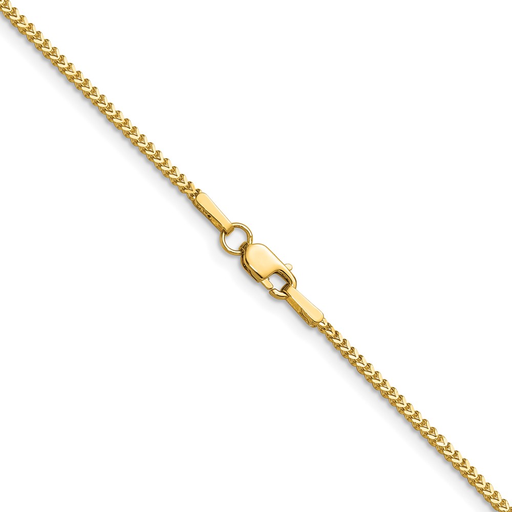 14K 16 inch 1mm Franco with Lobster Clasp Chain (FRA035-16)