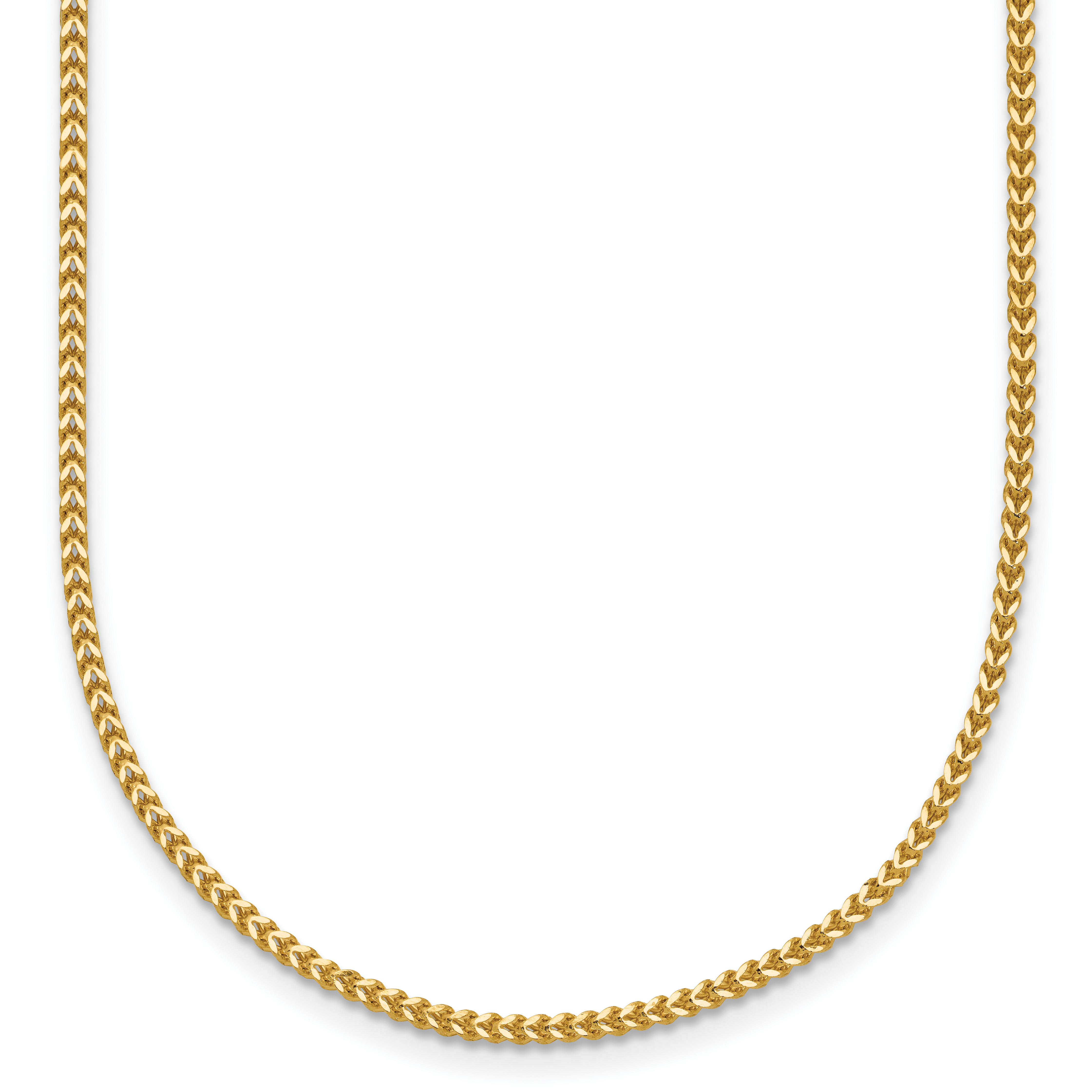 14K 16 inch 1mm Franco with Lobster Clasp Chain (FRA035-16)