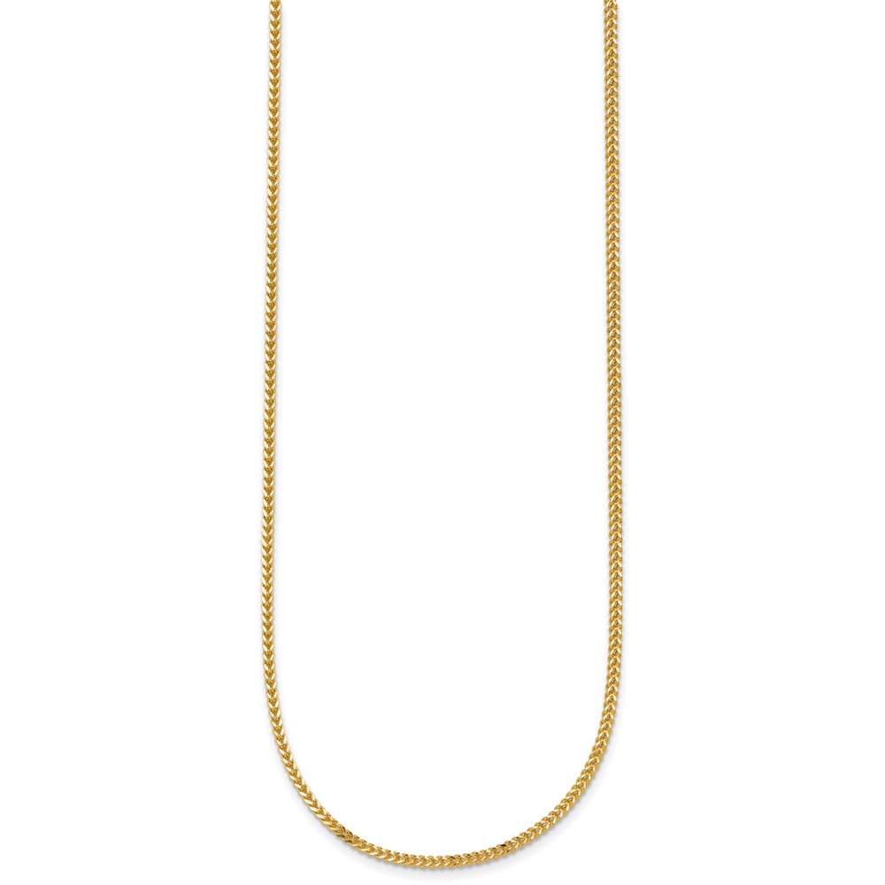 14K 16 inch 1.3mm Franco with Lobster Clasp Chain (FRA040-16)