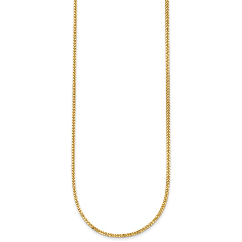 14K 22 inch 1.3mm Franco with Lobster Clasp Chain