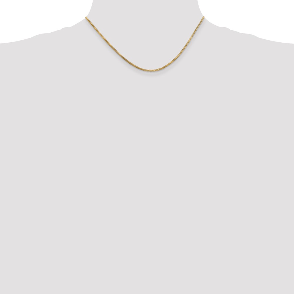 14K 16 inch 1.3mm Franco with Lobster Clasp Chain (FRA040-16)