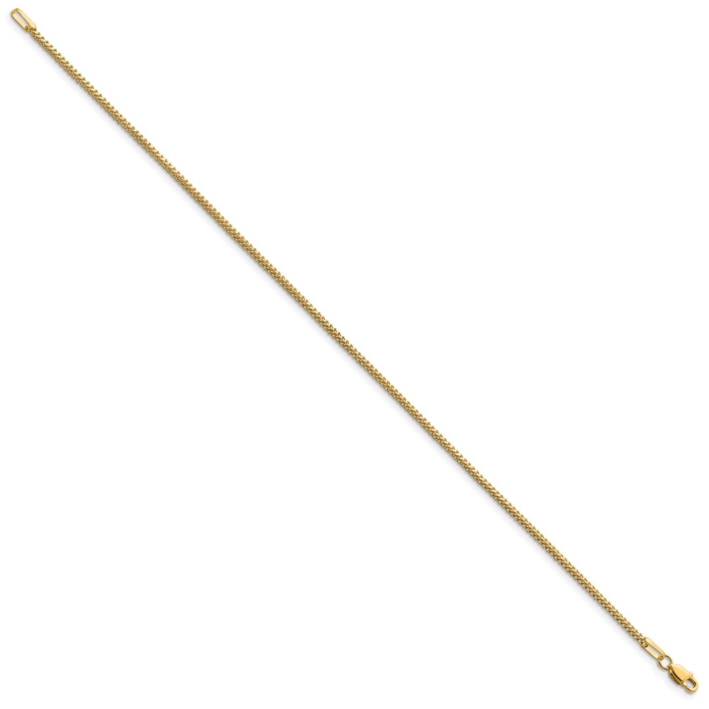 14K 7 inch 1.3mm Franco with Lobster Clasp Bracelet (FRA040-7)