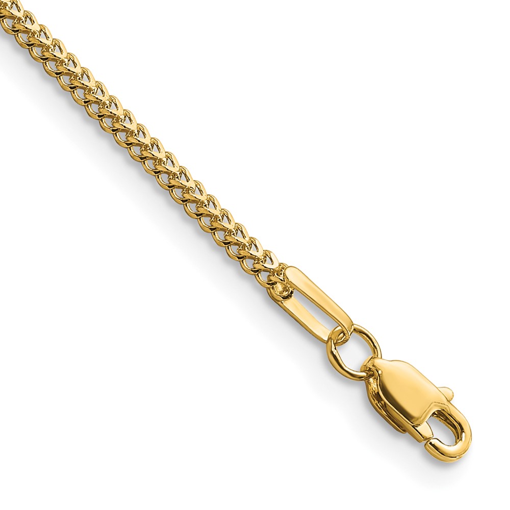 14K 7 inch 1.3mm Franco with Lobster Clasp Bracelet (FRA040-7)