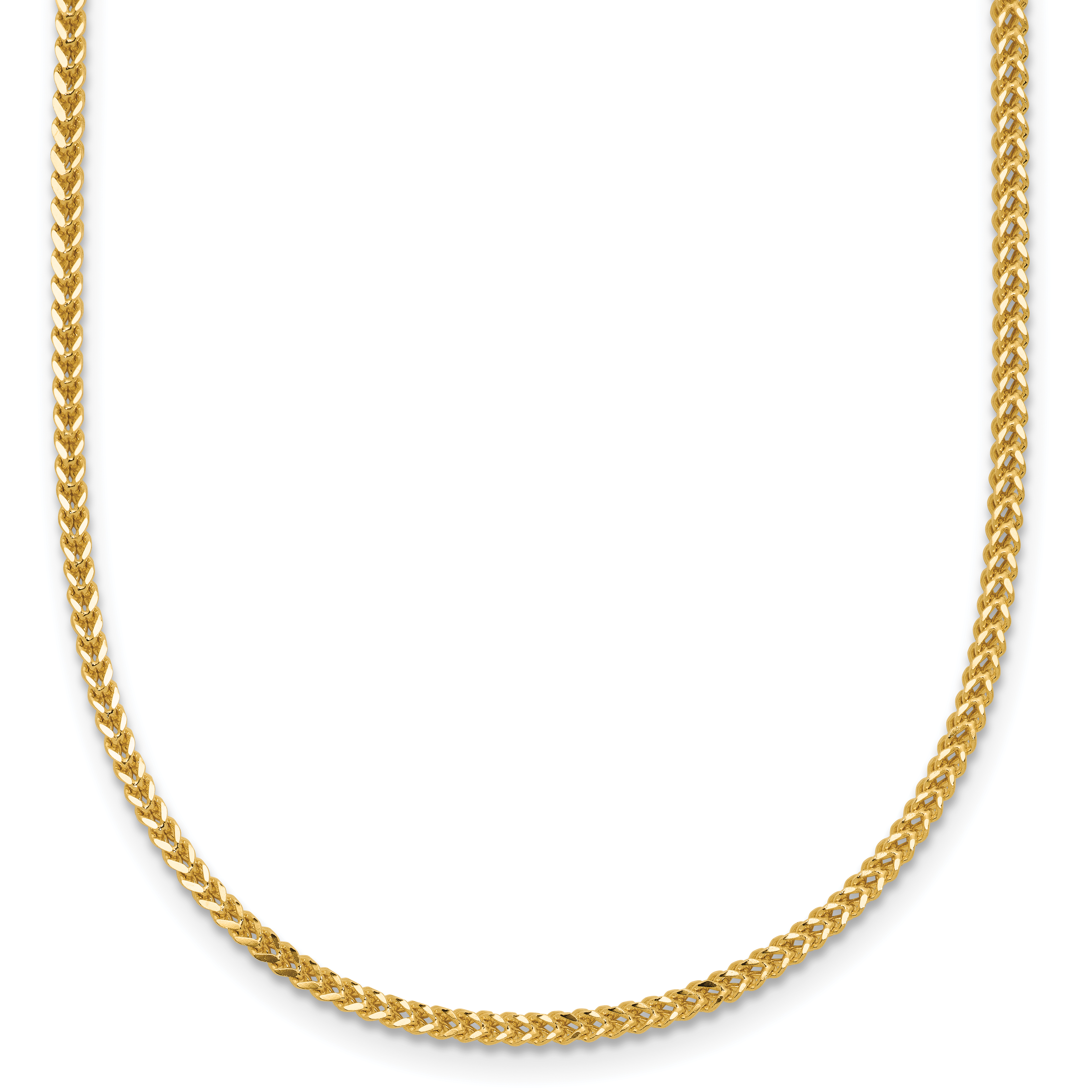 14K 16 inch 1.3mm Franco with Lobster Clasp Chain (FRA040-16)