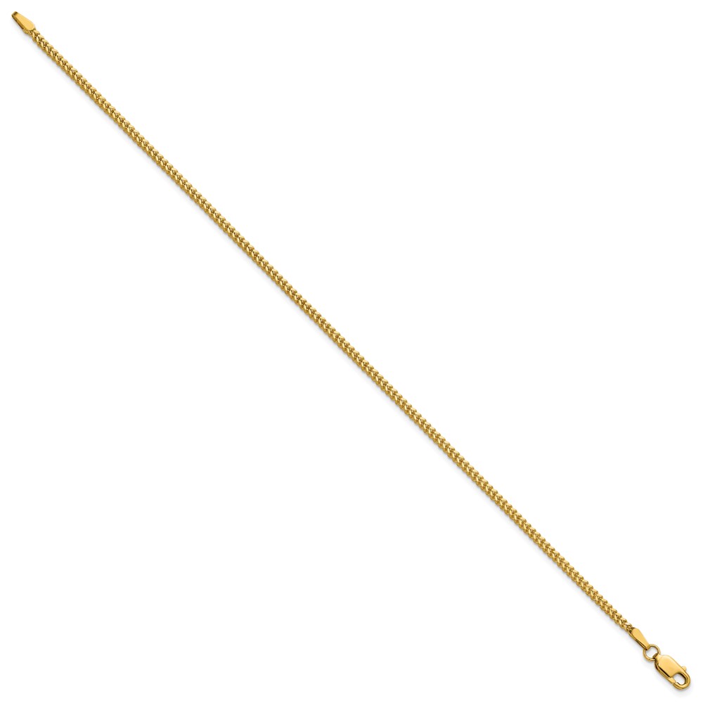 14K 8 inch 1.4mm Franco with Lobster Clasp Bracelet (FRA045-8)