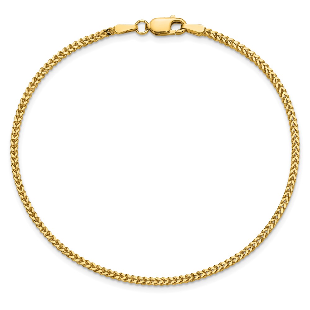 14K 8 inch 1.4mm Franco with Lobster Clasp Bracelet (FRA045-8)