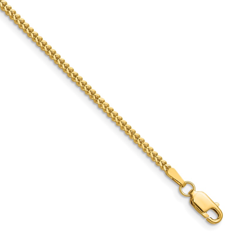 14K 24 inch 1.4mm Franco with Lobster Clasp Chain