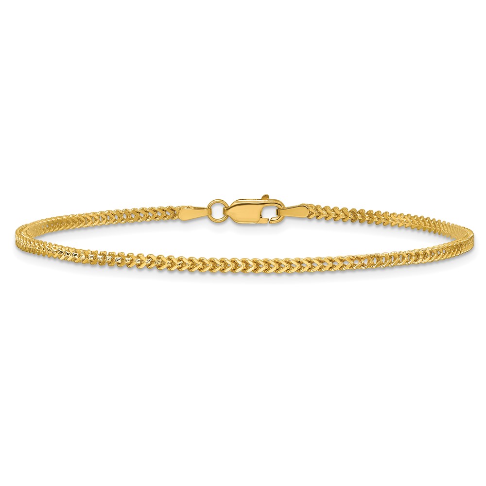 14K 8 inch 1.5mm Franco with Lobster Clasp Bracelet (FRA050-8)