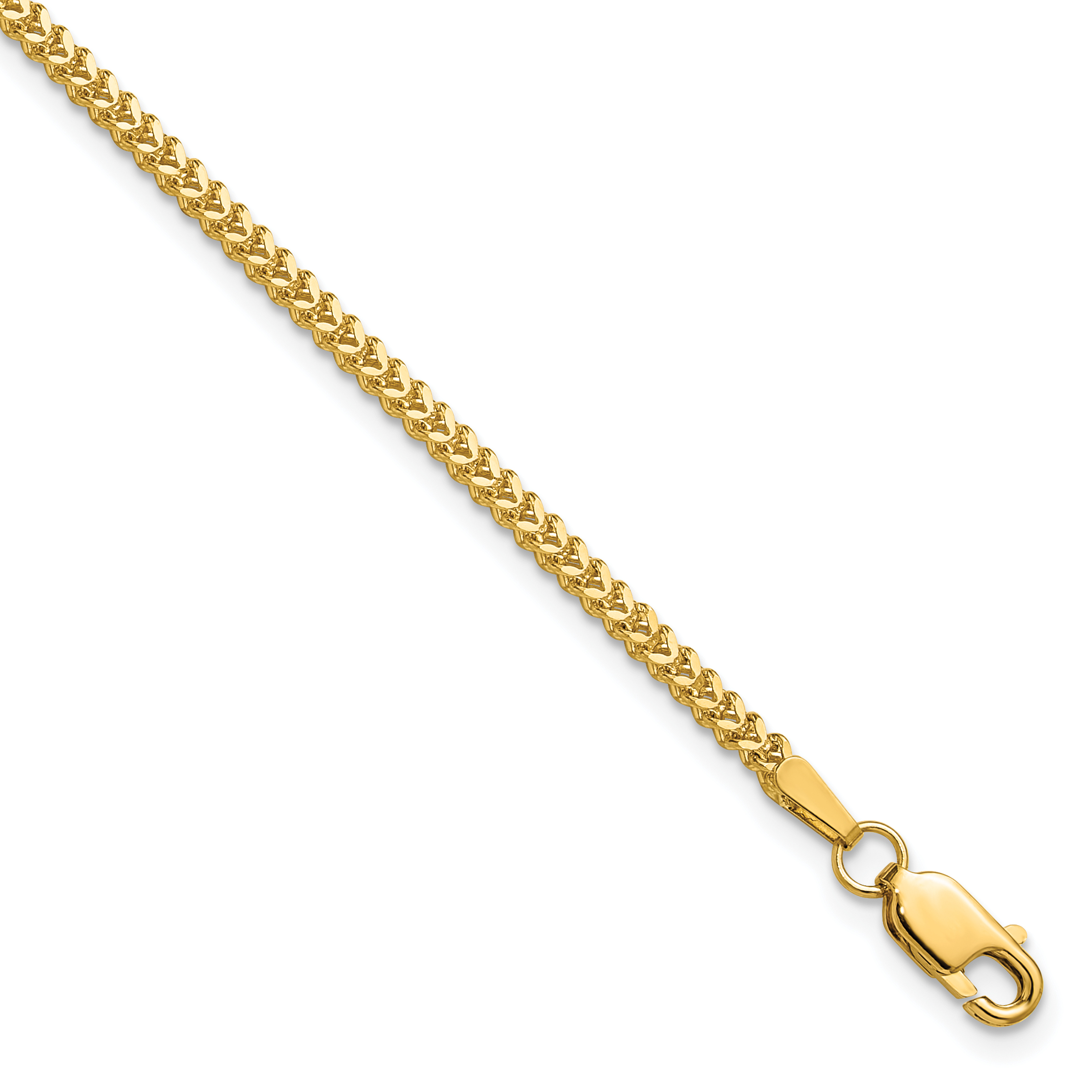 14K 7 inch 1.5mm Franco with Lobster Clasp Bracelet (FRA050-7)