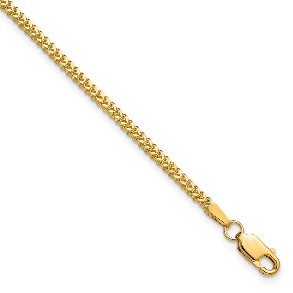 14K 8 inch 1.5mm Franco with Lobster Clasp Bracelet (FRA050-8)
