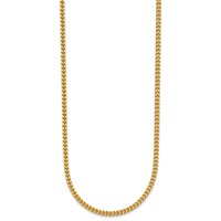 14K 2mm Yellow Gold Franco Chain with Lobster Clasp, 16" view 2