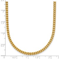 14K 2mm Yellow Gold Franco Chain with Lobster Clasp, 16" view 5