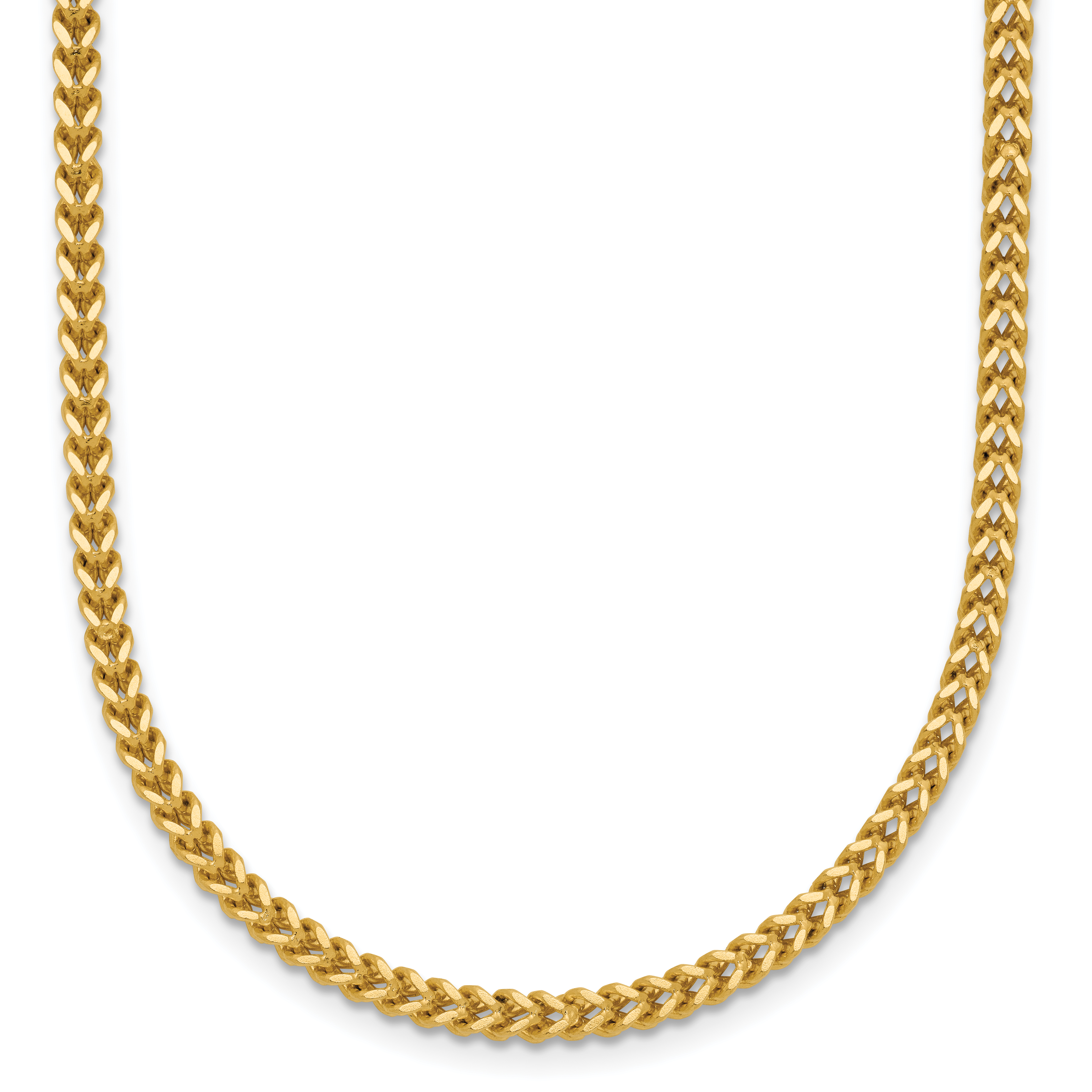14K 18 inch 2mm Franco with Lobster Clasp Chain (FRA065-18)