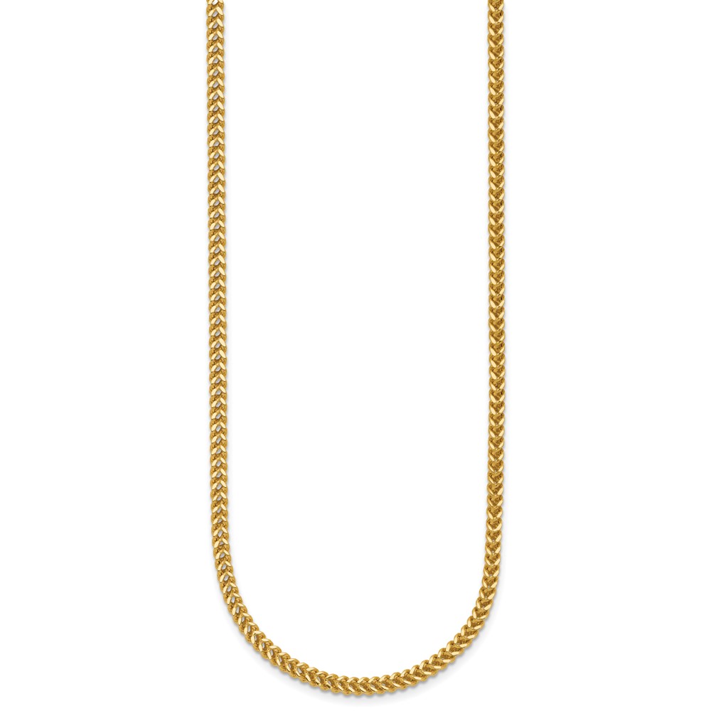 14K 16 inch 2.3mm Franco with Lobster Clasp Chain (FRA070-16)
