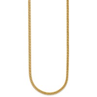 14K 2.3mm Yellow Gold Franco Chain with Lobster Clasp, 16" view 2
