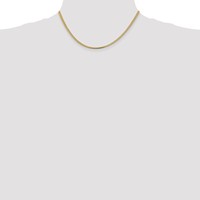 14K 2.3mm Yellow Gold Franco Chain with Lobster Clasp, 16" view 4