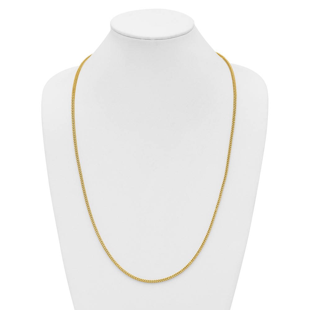 14K 30 inch 2.3mm Franco with Lobster Clasp Chain (FRA070-30)