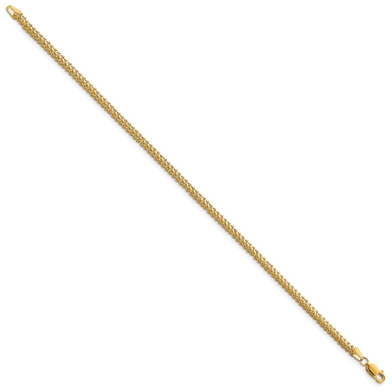 14K 8 inch 2.3mm Franco with Lobster Clasp Bracelet