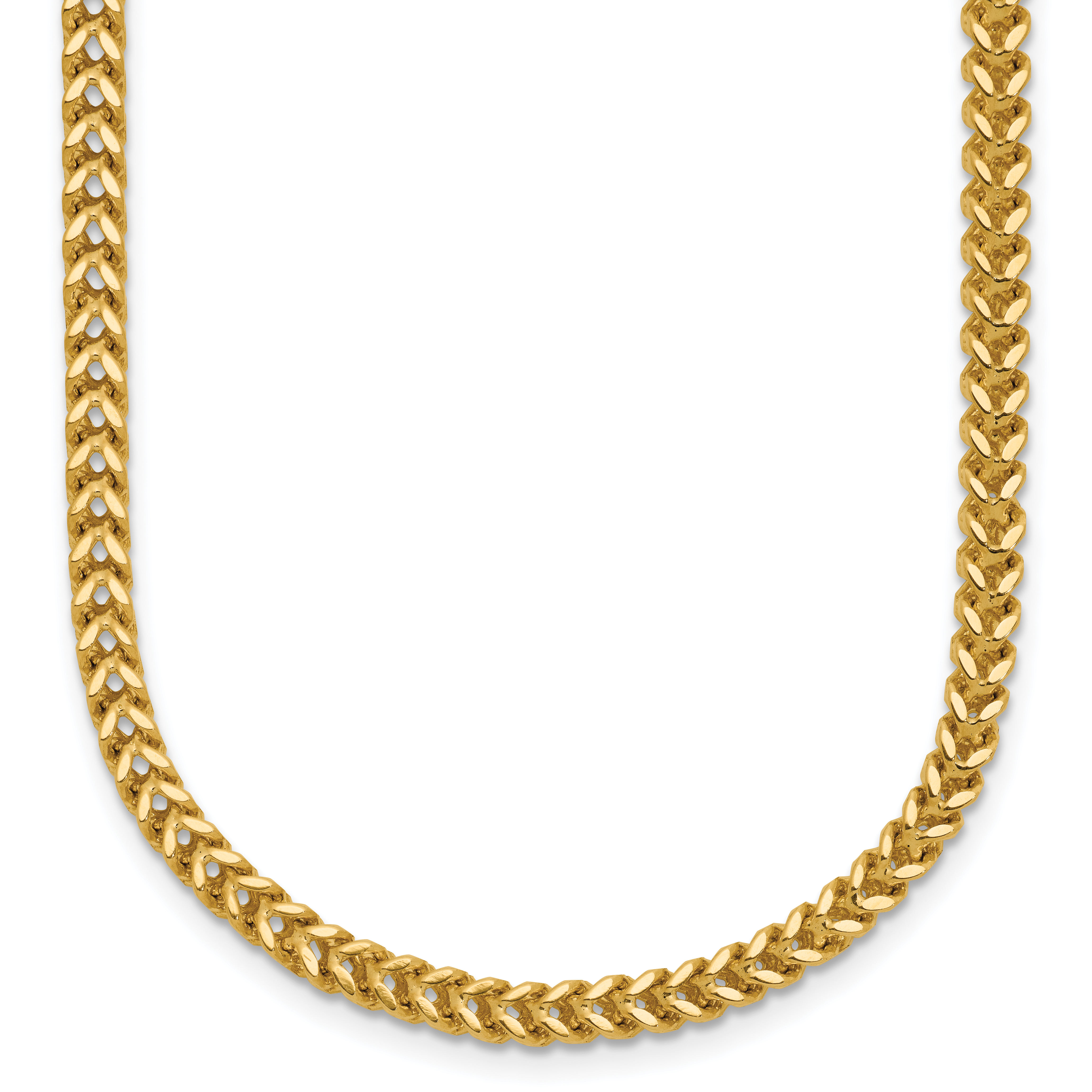 14K 18 inch 2.5mm Franco with Lobster Clasp Chain (FRA080-18)
