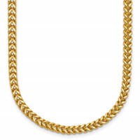 14K 2.5mm Yellow Gold Franco Chain with Lobster Clasp, 16" view 1