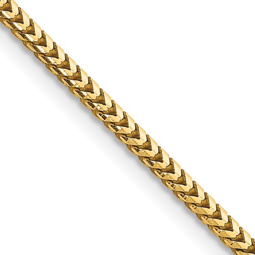 14K 18 inch 2.5mm Franco with Lobster Clasp Chain