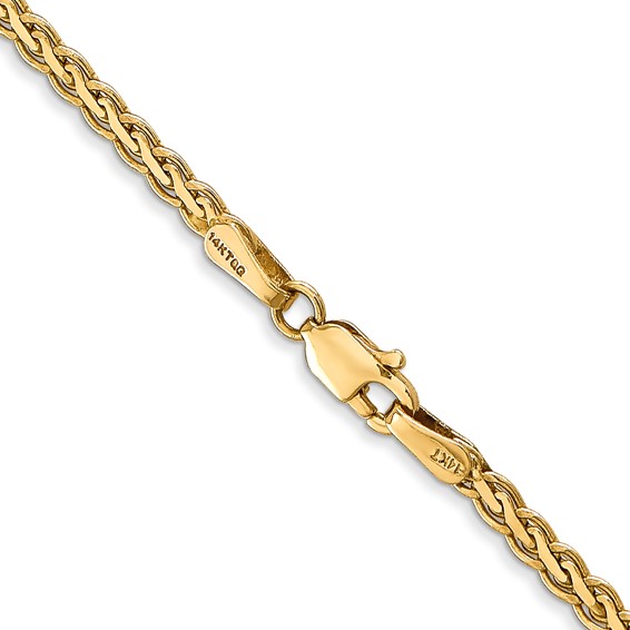 Gold (14K) Flat Wheat Chain