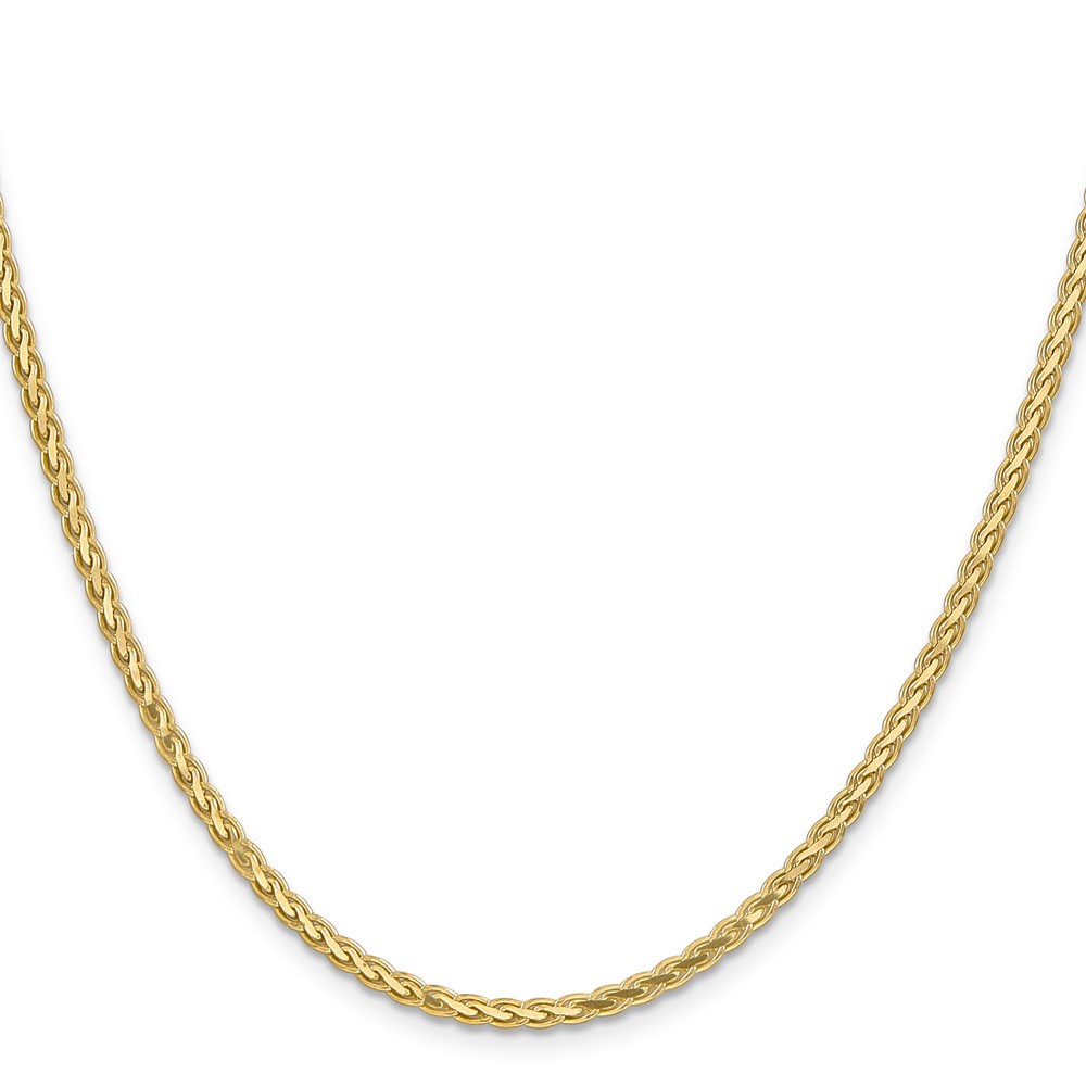 14K 18 inch 2.8mm Flat Wheat with Lobster Clasp Chain (FW085-18)