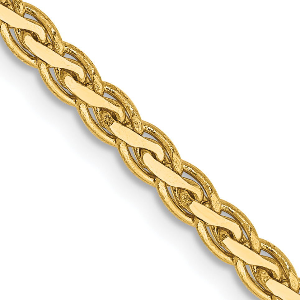 14K 20 inch 2.8mm Flat Wheat with Lobster Clasp Chain (FW085-20)