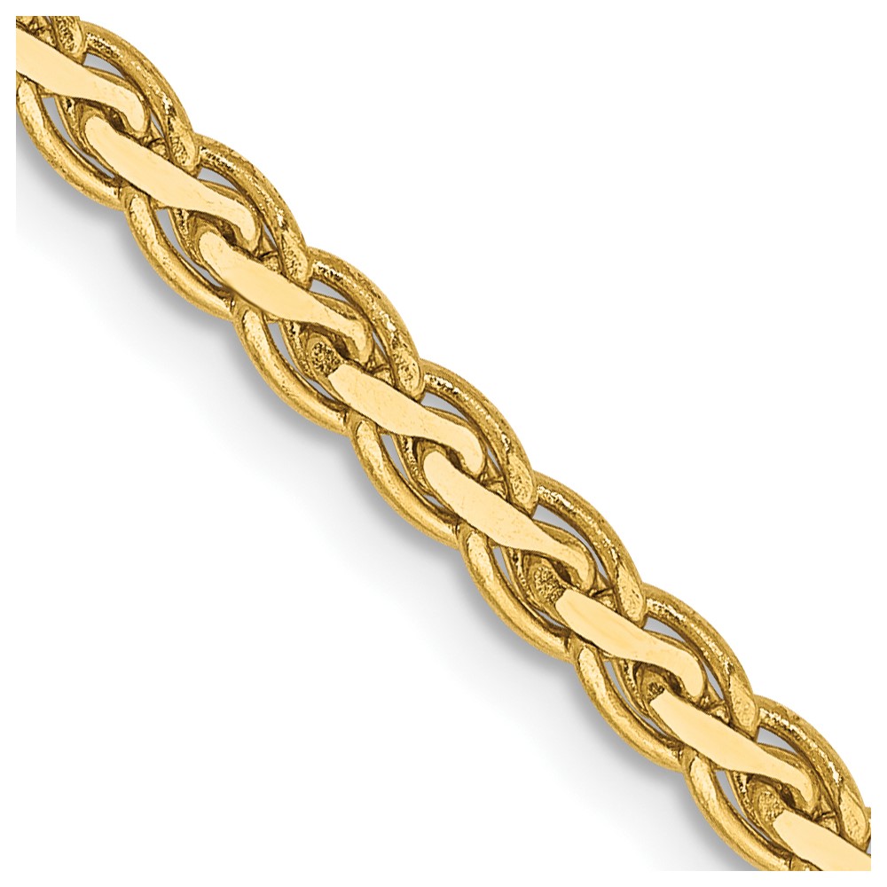 14K 20 inch 2.8mm Flat Wheat with Lobster Clasp Chain (FW085-20)