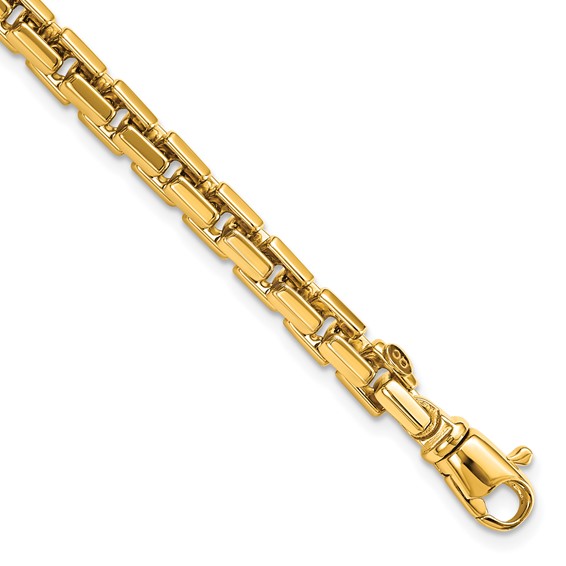 Gold Heavy Link Box Chain Bracelets