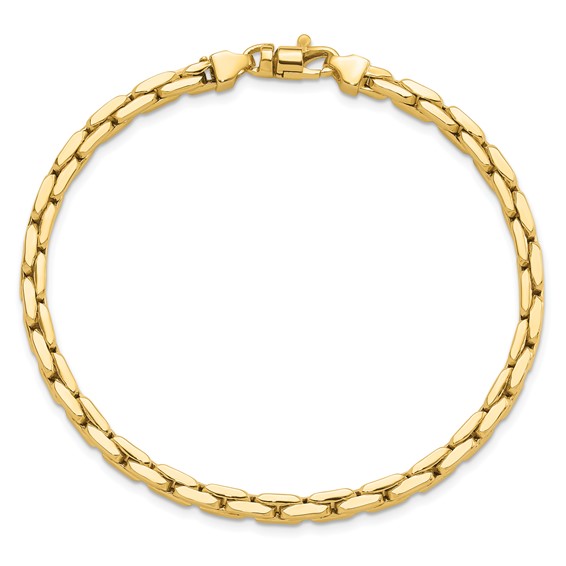 14K Polished 4.5mm Fancy Link 8.25 inch Bracelet