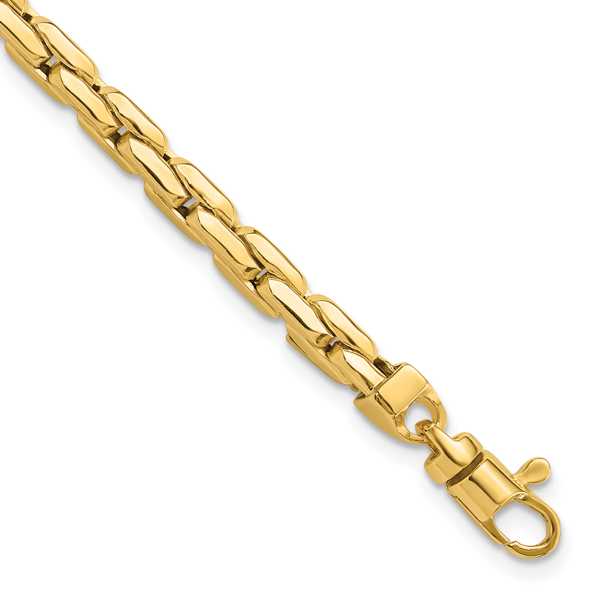 14K Polished 4.5mm Fancy Link 8.25 inch Bracelet (GB283-8.25)